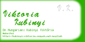 viktoria kubinyi business card